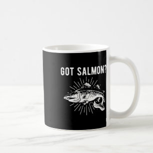 Ik heb zalm vis zalm visser koffiemok