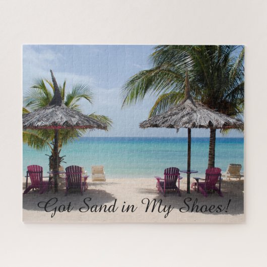 Ik heb zand in mijn schoenen. legpuzzel (Horizontaal)