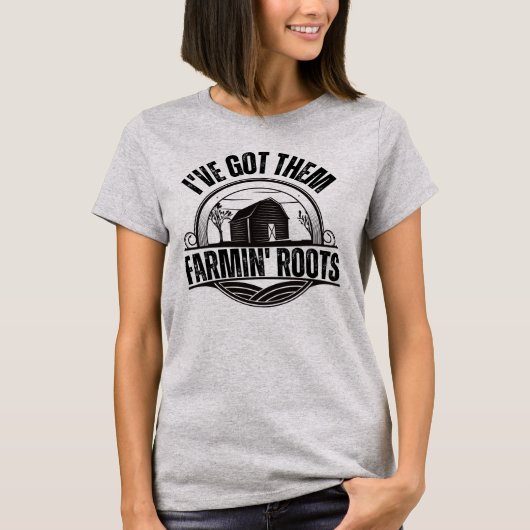 Ik heb ze Farmin' Roots Barn & Field T-shirt (Voorkant)