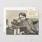 Ik heb zeker meer bandbreedte nodig briefkaart (Voorkant / Achterkant)