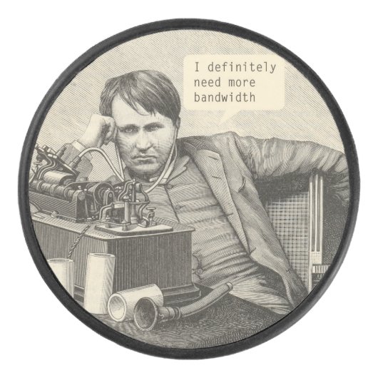 Ik heb zeker meer bandbreedte nodig hockey puck (Voorkant)