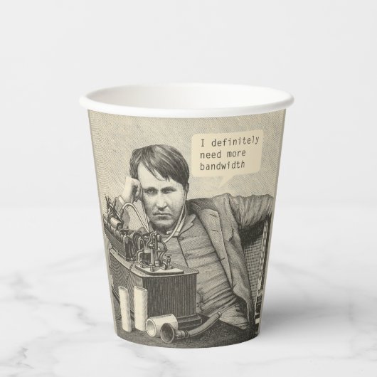 Ik heb zeker meer bandbreedte nodig papieren bekers (Voorkant)
