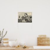 Ik heb zeker meer bandbreedte nodig poster (Keuken)