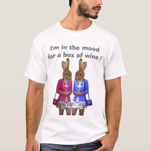 Ik heb zin in een doos wijn t-shirt (Voorkant)