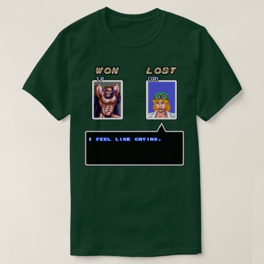 Ik heb zin om te huilen t-shirt (Design voorkant)