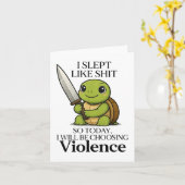 Ik heb zo geslapen dat ik vandaag voor geweld zal  kaart (Gele Bloem)