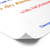 Ik heb zo veel gedaan, met zo weinig, voor zo..... poster (Hoek)