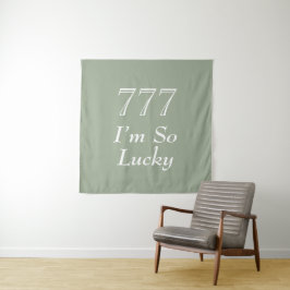 Ik heb zo veel geluk 777 engel nummer wandkleed