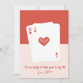 Ik heb zo veel geluk dat ik jou heb Plat kerstkaar Feestdagenkaart (Voorkant)