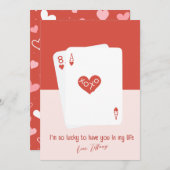 Ik heb zo veel geluk dat ik jou heb Plat kerstkaar Feestdagenkaart (Voorkant / Achterkant)