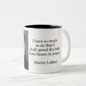 Ik heb zo veel te doen Martin Luther Tweekleurige Koffiemok (Voorkant rechts)