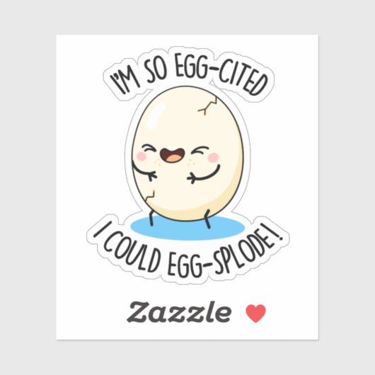 Ik heb zo'n eig-geciteerd dat ik een ei-splode kan sticker (Vel)