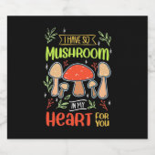 Ik heb zo'n paddenstoel in mijn hart bier etiket (Enkel label)