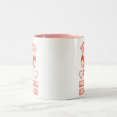 Ik heb zo'n paddenstoel in mijn hart! Schattigee p Tweekleurige Koffiemok (Center)