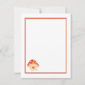 "Ik heb zo'n paddenstoel in mijn hart voor jou" Li Notitiekaartje (Achterkant)