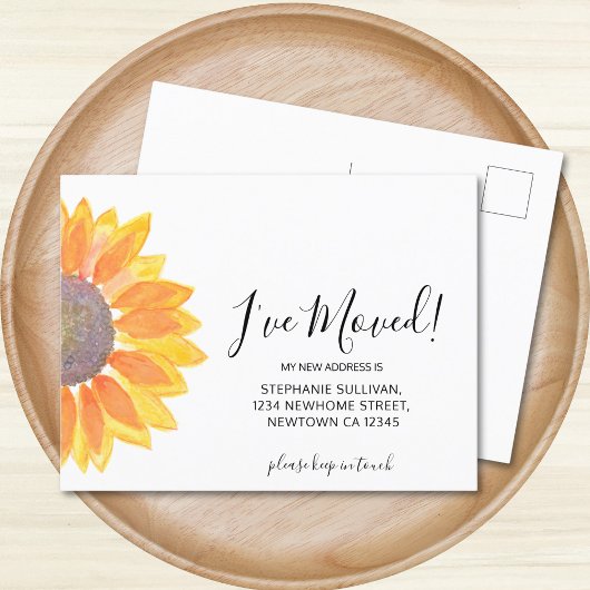 Ik heb Zonnebloempkoninklijk Briefkaart verplaatst