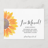 Ik heb Zonnebloempkoninklijk Briefkaart verplaatst (Voorkant)