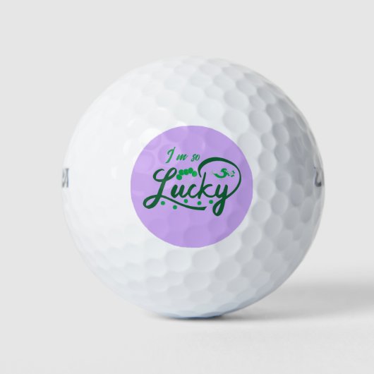 Ik heb zoveel geluk golfballen (Voorkant)