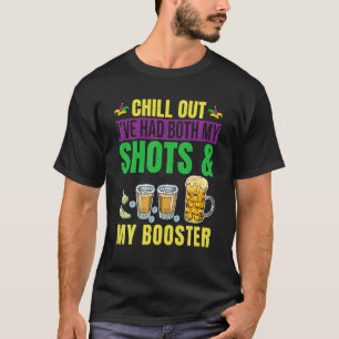 Ik heb zowel mijn schoenen als een booster grappig t-shirt