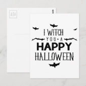 Ik heek je een gelukkige Halloween Briefkaart (Voorkant / Achterkant)