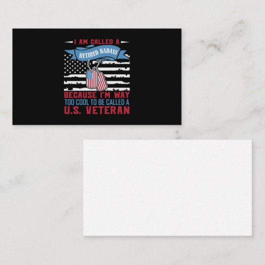 Ik heet een in ruste tas visitekaartje (Voorkant / Achterkant)