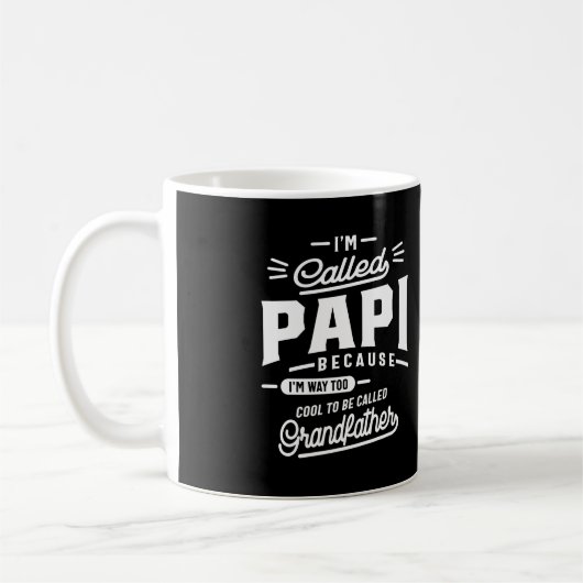 Ik heet Fathers Day T-shirt Grandpa Gift Koffiemok (Links)