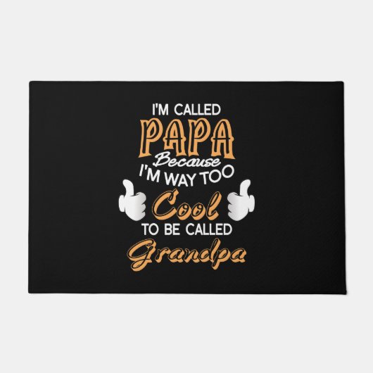 Ik heet Papa omdat ik veel te cool ben Deurmat (Voorkant)