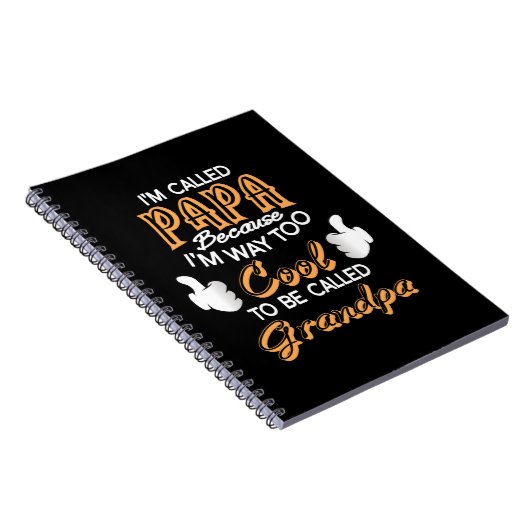 Ik heet Papa omdat ik veel te cool ben Notitieboek (Rechterzijde)