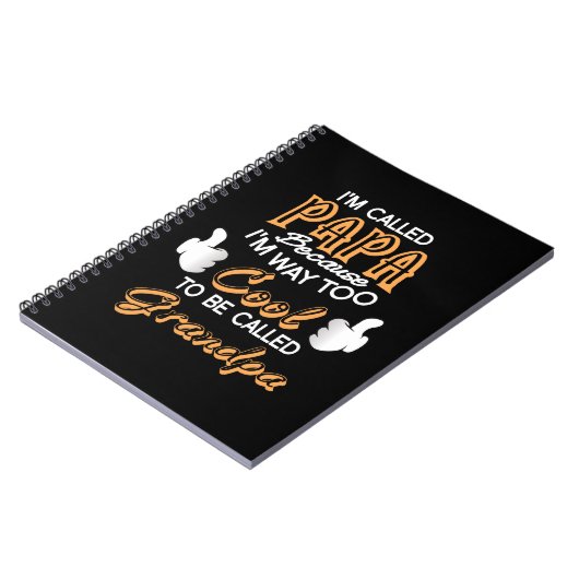 Ik heet Papa omdat ik veel te cool ben Notitieboek (Linkerzijde)