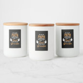 Ik heet Papa omdat ik veel te cool ben Voedselcontainer Etiket (Flessen)