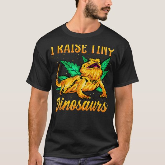 Ik hef kleine dinosaurussen Bearded Dragon Shirt M (Voorkant)