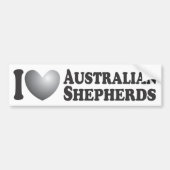 Ik herder Australische herders - Bumpersticker (Voorkant)