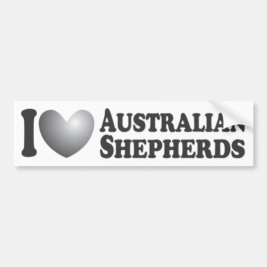 Ik herder Australische herders - Bumpersticker (Voorkant)