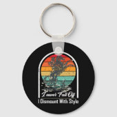 Ik Herfst nooit af Ik demonteer met stijl paardenl Sleutelhanger (Voorkant)