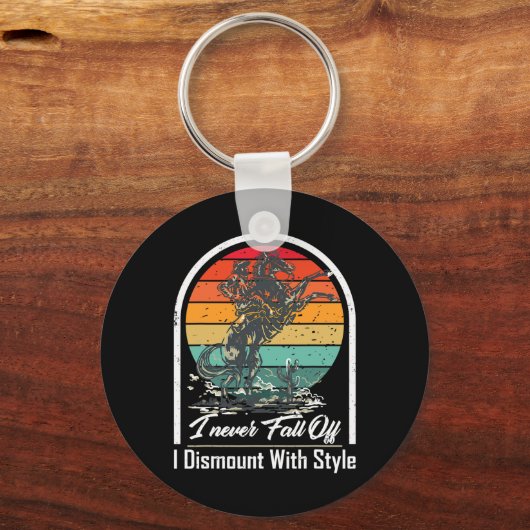 Ik Herfst nooit af Ik demonteer met stijl paardenl Sleutelhanger (Voorkant)