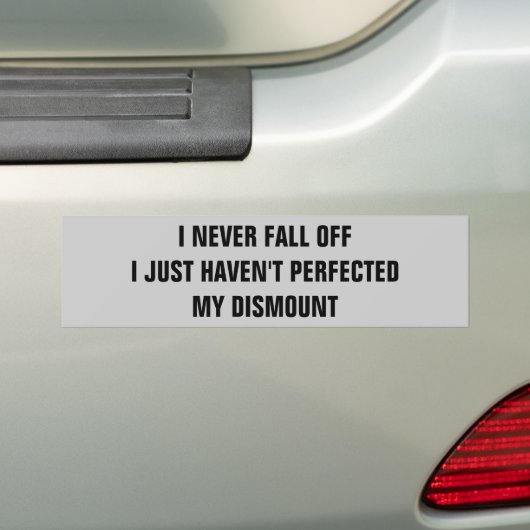 Ik Herfst nooit    OffHorse-trailer Bumpersticker (Op auto)