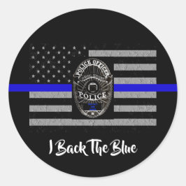 IK HERHAAL DE BLUE SUPPORT POLITIEK STICKER