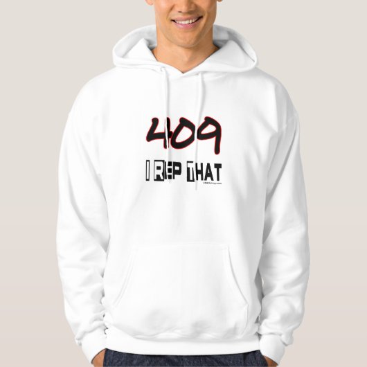 Ik herhaal die 409-gebiedscode hoodie (Voorkant)