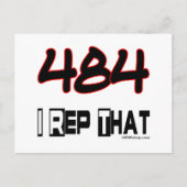 Ik herhaal die 484-gebiedscode briefkaart (Voorkant)