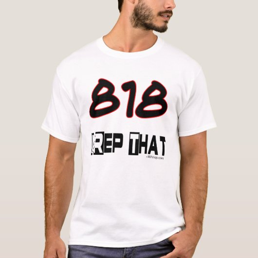 Ik herhaal die 818-gebiedscode t-shirt (Voorkant)