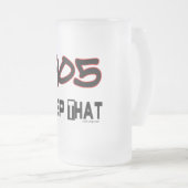 Ik herhaal die 905-gebiedscode matglas bierpul (Voorkant rechts)