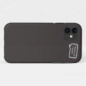ik herhaal je een vraag mini gray Case-Mate iPhone case (Achterkant (horizontaal))