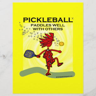 Ik herhaal Pickleball-Shirten en cadeautjes Flyer
