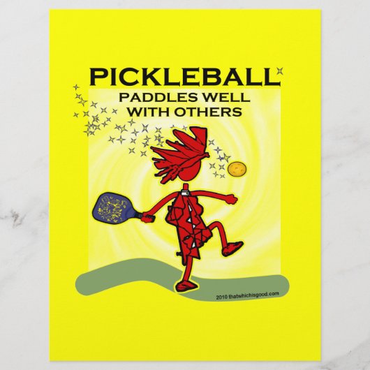 Ik herhaal Pickleball-Shirten en cadeautjes Flyer (Voorkant)