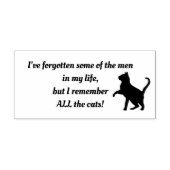 Ik herinner me alle katten stempelkussen rubberstempel (Afrduk)