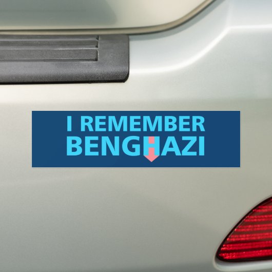 Ik herinner me Benghazi Bumpersticker (Op auto)