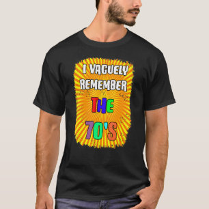 Ik herinner me de 70s vaag t-shirt
