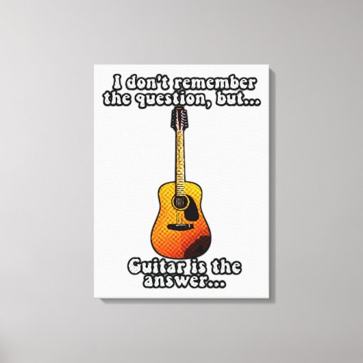 Ik herinner me de vraag niet meer. canvas afdruk (Voorkant)