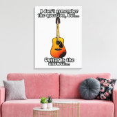 Ik herinner me de vraag niet meer. canvas afdruk (Insitu (Woonkamer))