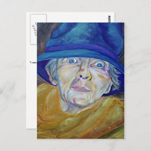 "Ik herinner me mama" Briefkaart (Voorkant / Achterkant)